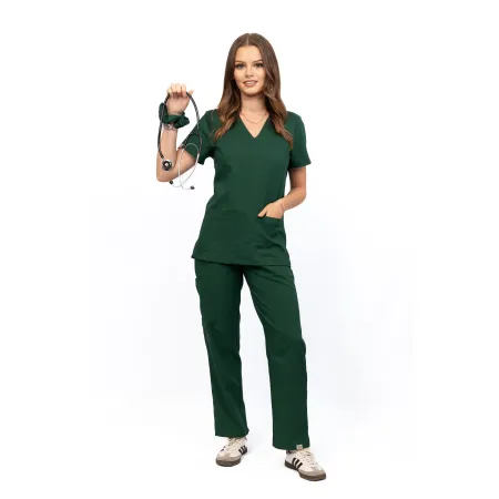 Bluzka medyczna SCRUBS MEDI TEDDY  - COSTA DEEP FOREST